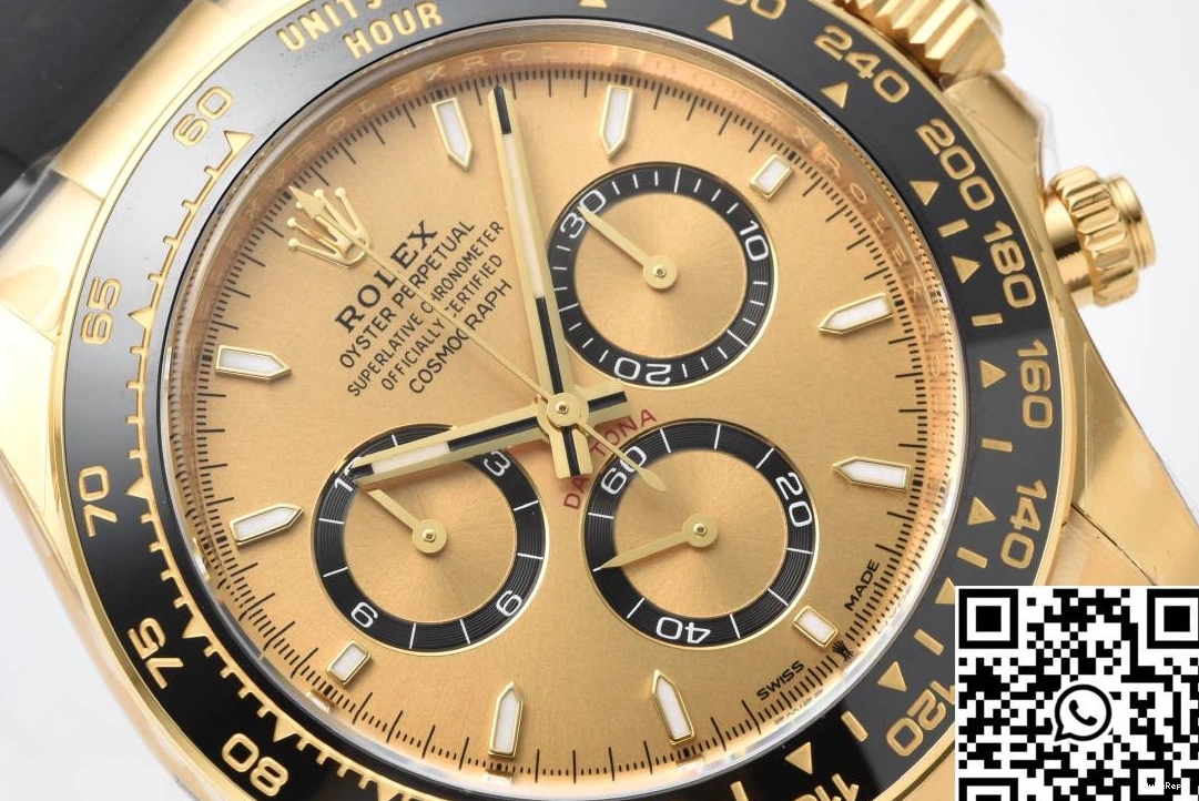 Dial Clean Factory Yellow Rolex Cosmograph Daytona M126518 Black Bezel 1011